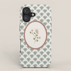 Ditsy Floral in Vintage Frame iPhone Case Gallery Image 1