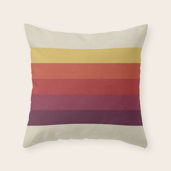 Retro Video Cassette Color Palette Throw Pillow Gallery Image 1