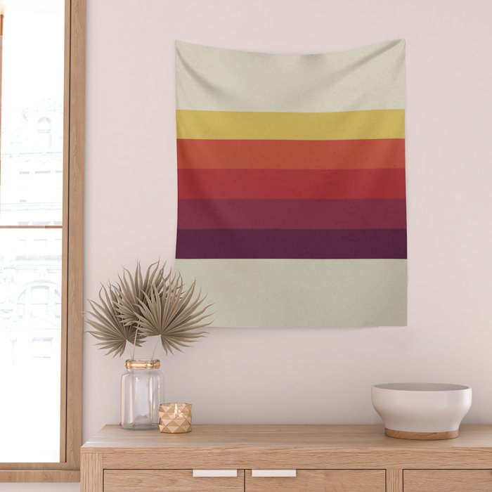 Retro Video Cassette Color Palette Wall Tapestry Gallery Image 2