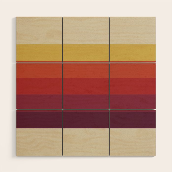 Retro Video Cassette Color Palette Wood Wall Art Gallery Image 1
