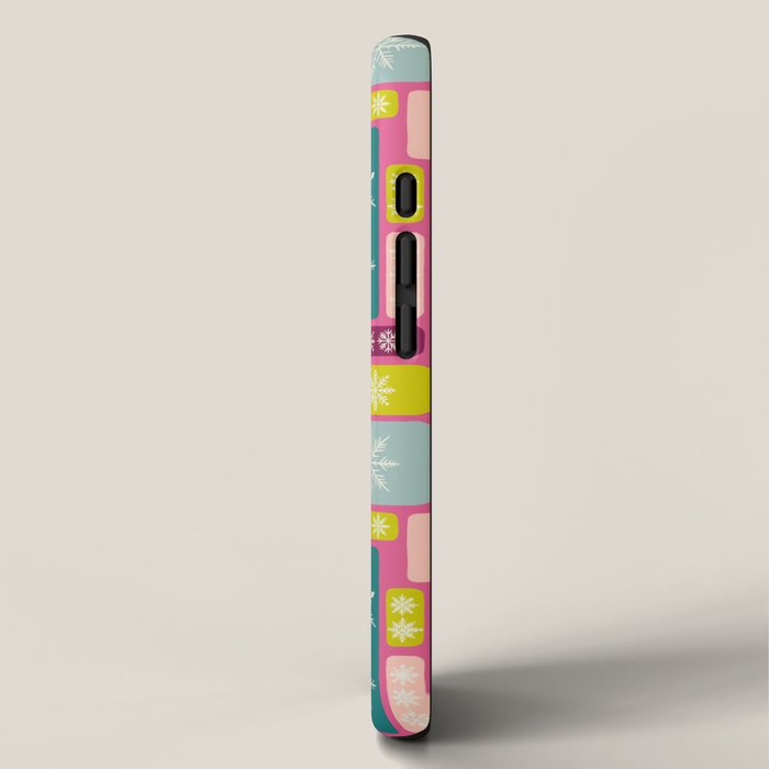 Colorful Geometric Snowflake Tiles iPhone Case Gallery Image 2