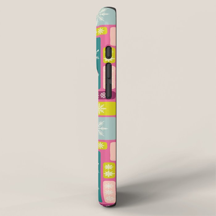 Colorful Geometric Snowflake Tiles iPhone Case Gallery Image 2