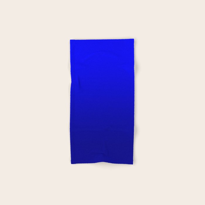 Bright Cobalt and Dark Blue Ombre Bath Towel Gallery Image 1
