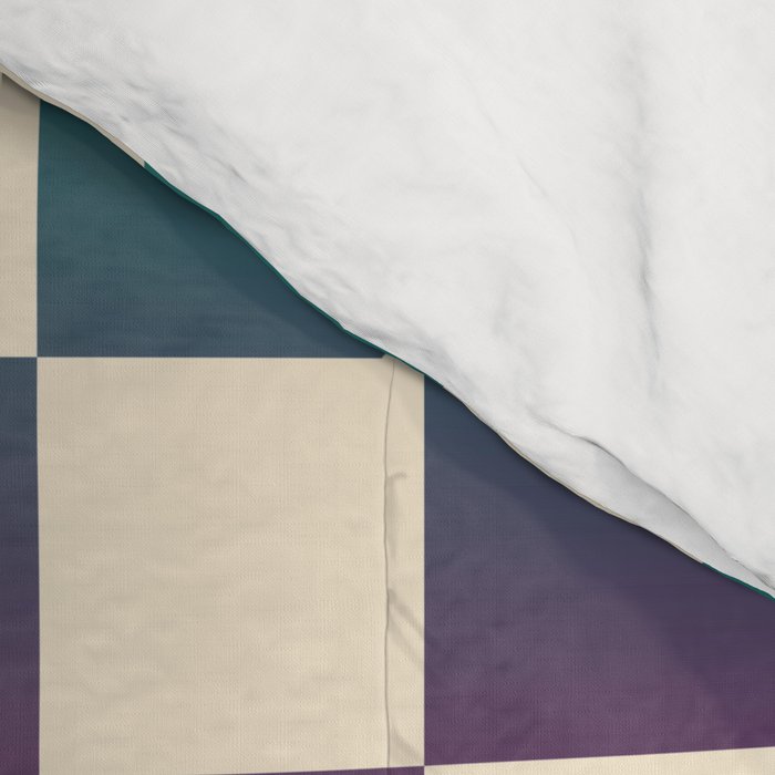 Checkerboard Checkered Checked Check Chessboard Pattern in Colorful Colors Comforter Gallery Image 4