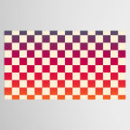Checkerboard Checkered Checked Check Chessboard Pattern in Colorful Colors Tablecloth Gallery Image 2