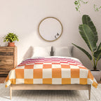Checkerboard Checkered Checked Check Chessboard Pattern in Colorful Colors Comforter Gallery Image 3