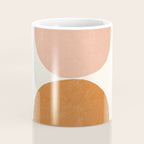 Terracotta Mid Century Modern Abstract Coffee Mug Gallery Image 4