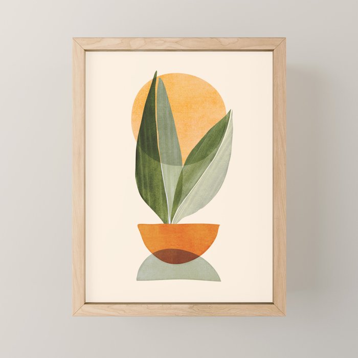 Sunset Stack Abstract Shapes Mini Art Print Gallery Image 1