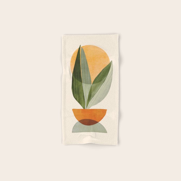 Sunset Stack Abstract Shapes Bath Towel Gallery Image 1