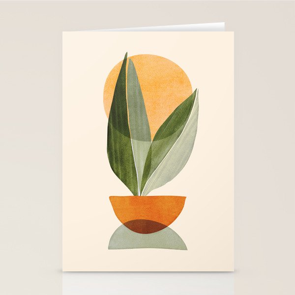 Sunset Stack Abstract Shapes Stationery Card Gallery Image 1