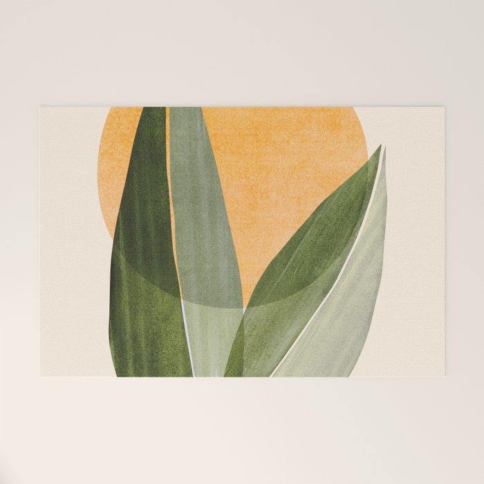 Sunset Stack Abstract Shapes Welcome Mat Gallery Image 1