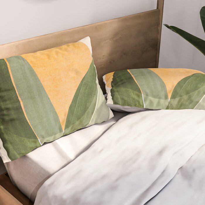 Sunset Stack Abstract Shapes Pillow Sham Gallery Image 2