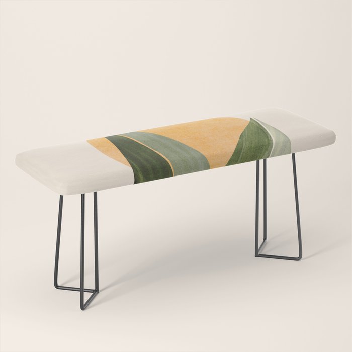 Sunset Stack Abstract Shapes Bench Gallery Image 1