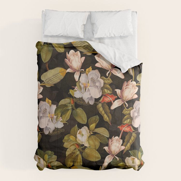 Vintage & Shabby Chic - Midnight Magnolia Botanical Garden Comforter Gallery Image 6