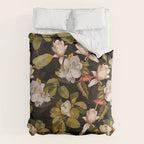 Vintage & Shabby Chic - Midnight Magnolia Botanical Garden Duvet Cover Gallery Image 6