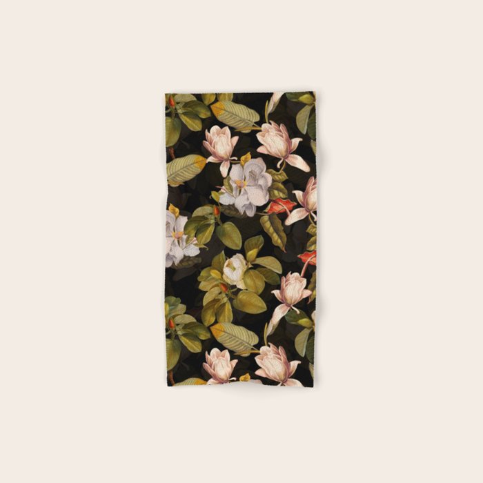 Vintage & Shabby Chic - Midnight Magnolia Botanical Garden Bath Towel Gallery Image 1