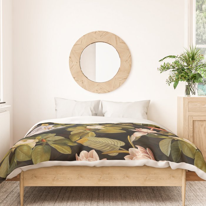 Vintage & Shabby Chic - Midnight Magnolia Botanical Garden Duvet Cover Gallery Image 3