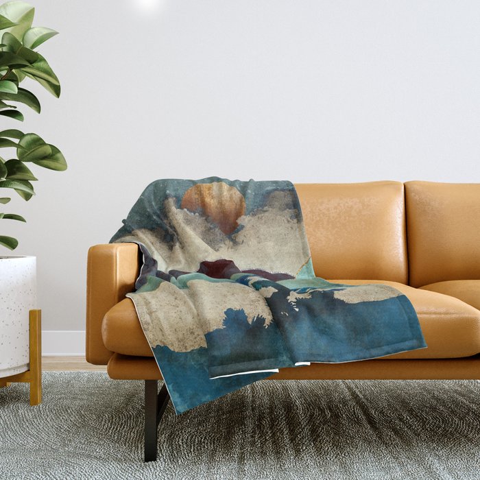 Evening Calm Throw Blanket Gallery Image 1