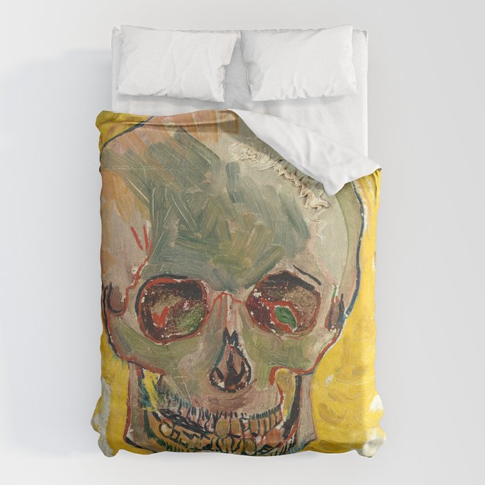 Skull by Vincent van Gogh, 1887 Duvet Cover Gallery Image 6