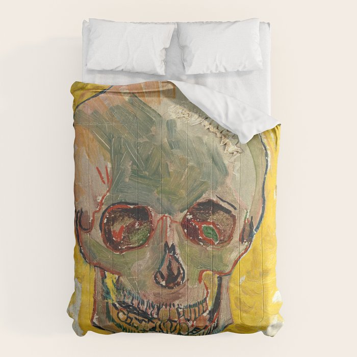 Skull by Vincent van Gogh, 1887 Comforter Gallery Image 6