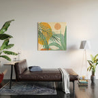 Leaf Design 02 Wood Wall Art Gallery Image 2