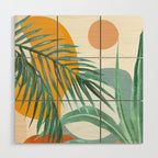 Leaf Design 02 Wood Wall Art Gallery Image 1