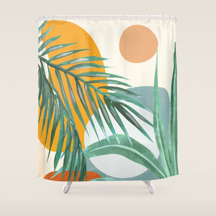 Leaf Design 02 Shower Curtain Gallery Image 1
