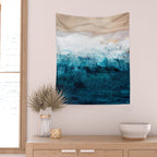 Watercolour Summer beach III Wall Tapestry Gallery Image 2