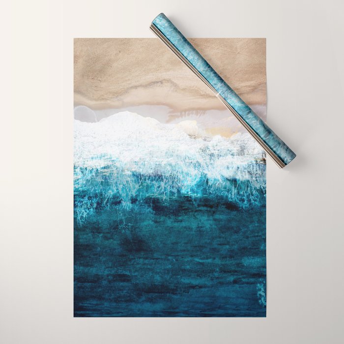 Watercolour Summer beach III Wrapping Paper Gallery Image 1