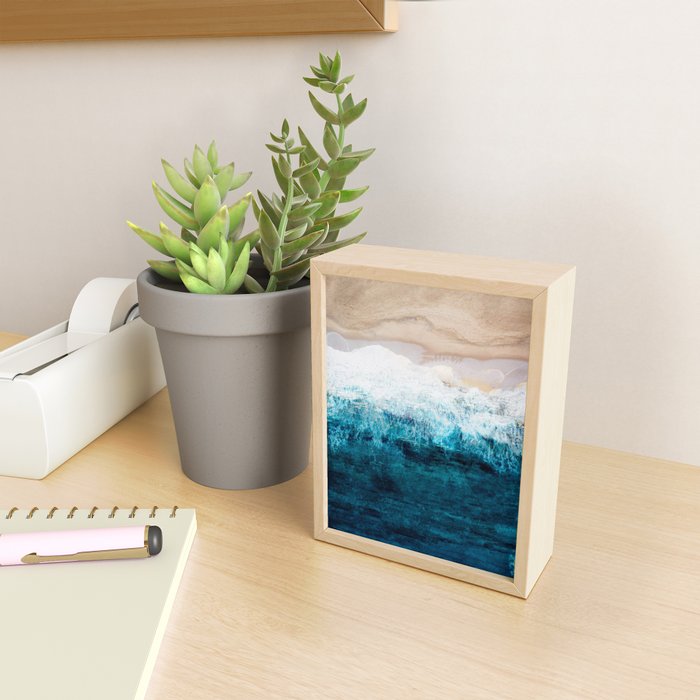 Watercolour Summer beach III Mini Art Print Gallery Image 2