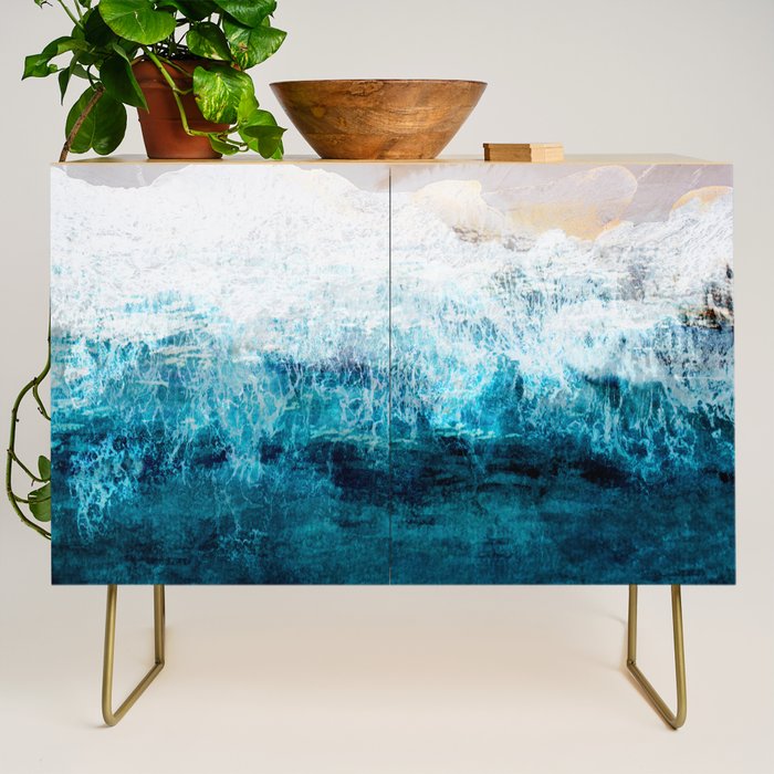 Watercolour Summer beach III Credenza Gallery Image 1