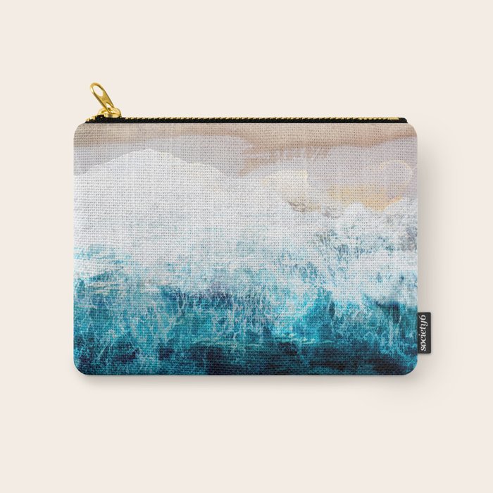 Watercolour Summer beach III Carry All Pouch Gallery Image 1