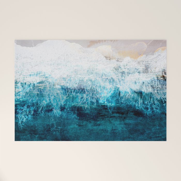 Watercolour Summer beach III Welcome Mat Gallery Image 1