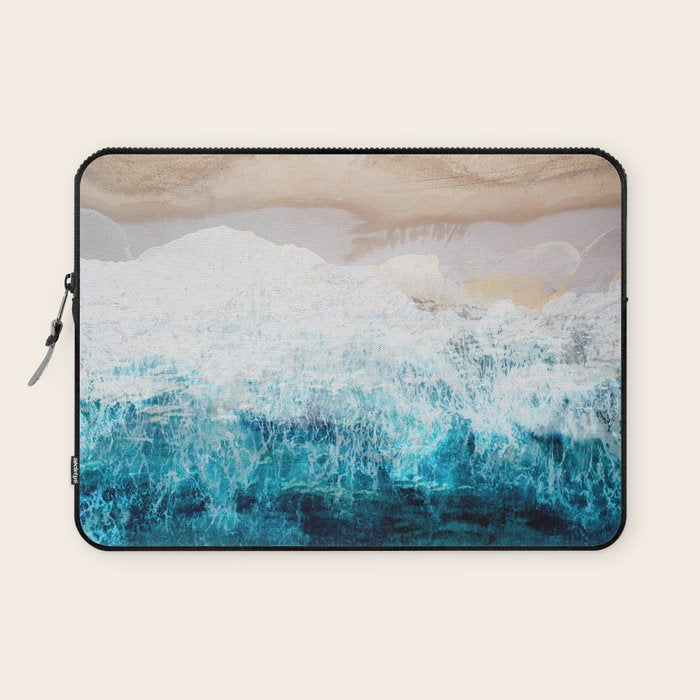Watercolour Summer beach III Laptop Sleeve Gallery Image 1