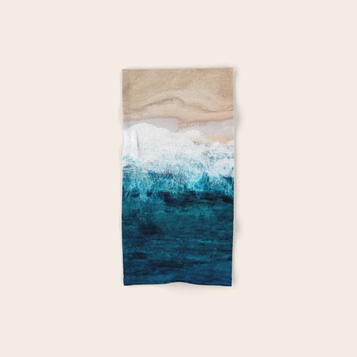 Watercolour Summer beach III Bath Towel Gallery Image 1