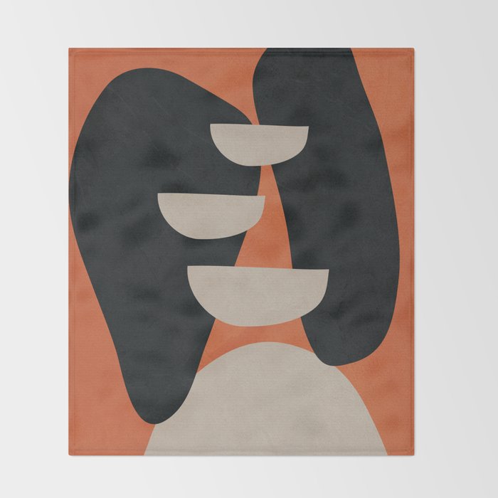 Abstract Balance 6 Throw Blanket Gallery Image 2