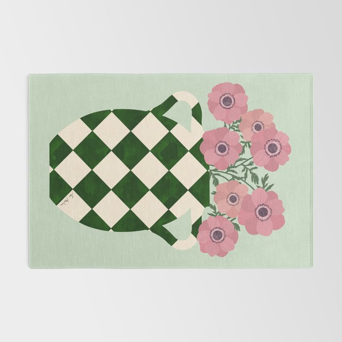 Anemones and vase Rug Gallery Image 2