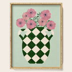 Anemones and vase Serving Tray Gallery Image 1