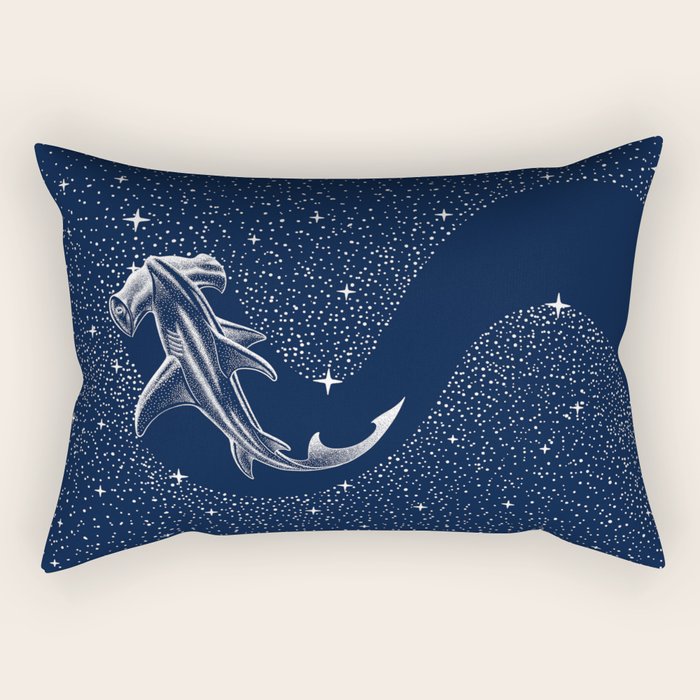 Starry Hammerhead Rectangular Pillow Gallery Image 2
