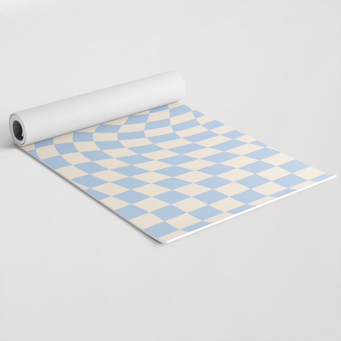 Check - Baby Blue Twist â Checkerboard Print Yoga Mat Gallery Image 2
