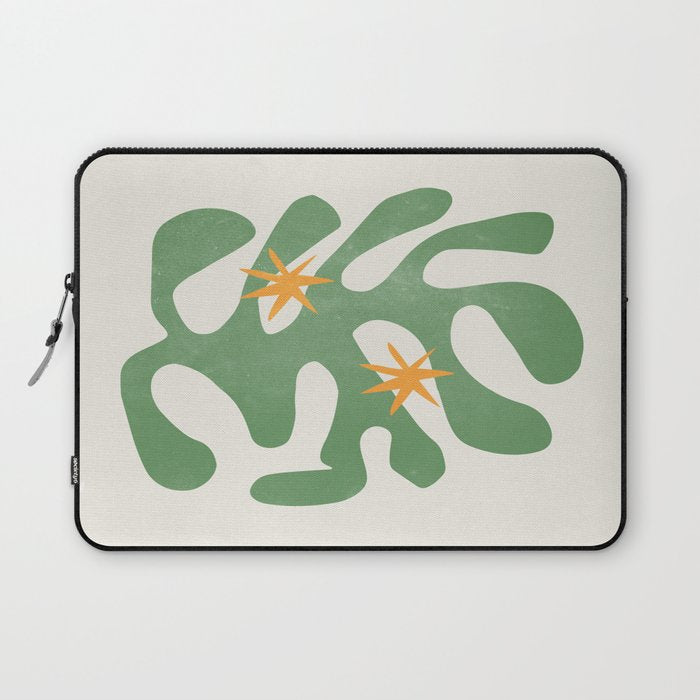 Fern Green Leaf: Matisse Series 01 | Mid-Century Edition Laptop Sleeve Gallery Image 1