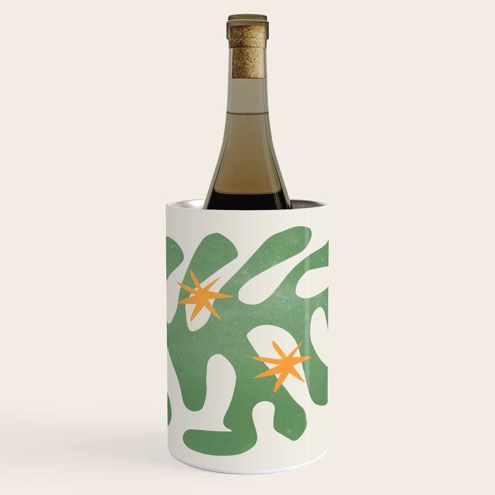 Fern Green Leaf: Matisse Series 01 | Mid-Century Edition Wine Chiller Gallery Image 1