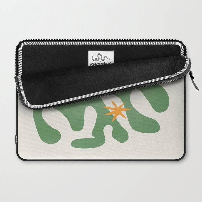 Fern Green Leaf: Matisse Series 01 | Mid-Century Edition Laptop Sleeve Gallery Image 2