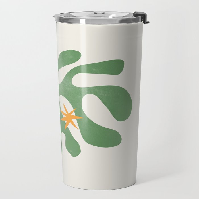 Fern Green Leaf: Matisse Series 01 | Mid-Century Edition Travel Mug Gallery Image 2