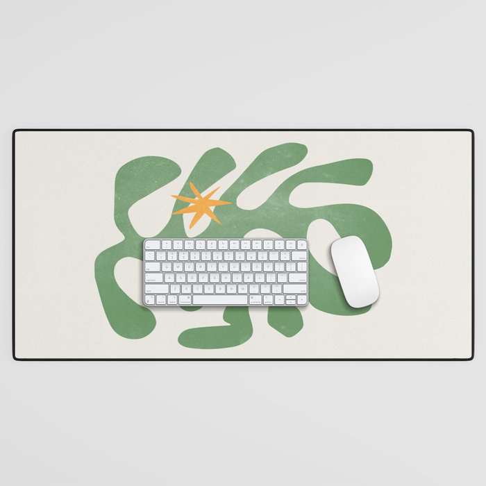 Fern Green Leaf: Matisse Series 01 | Mid-Century Edition Desk Mat Gallery Image 1