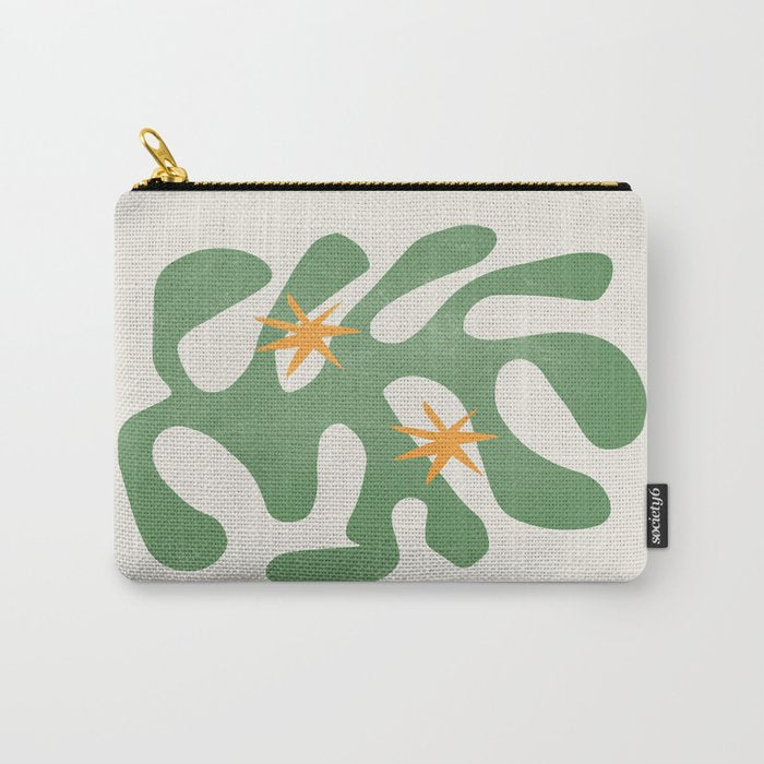 Fern Green Leaf: Matisse Series 01 | Mid-Century Edition Carry All Pouch Gallery Image 1
