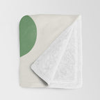 Fern Green Leaf: Matisse Series 01 | Mid-Century Edition Throw Blanket Gallery Image 3