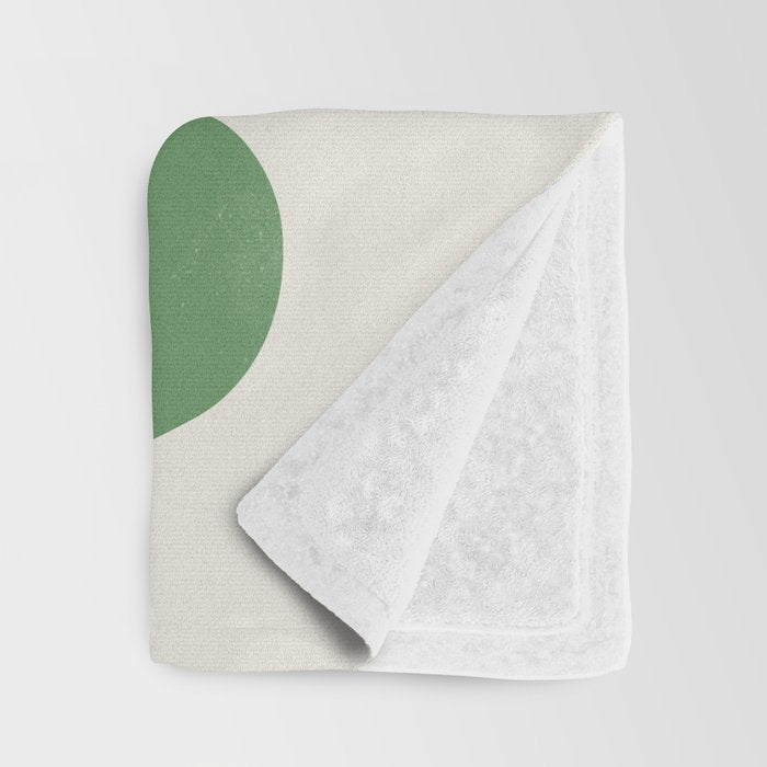Fern Green Leaf: Matisse Series 01 | Mid-Century Edition Throw Blanket Gallery Image 3