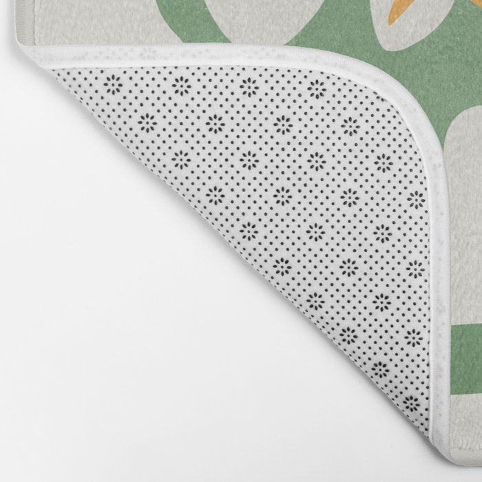 Fern Green Leaf: Matisse Series 01 | Mid-Century Edition Bath Mat Gallery Image 2