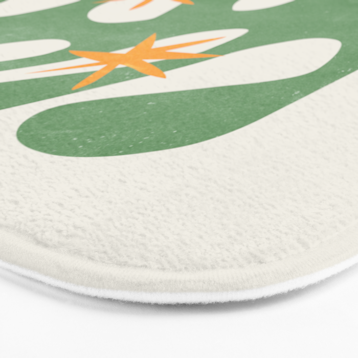 Fern Green Leaf: Matisse Series 01 | Mid-Century Edition Bath Mat Gallery Image 3